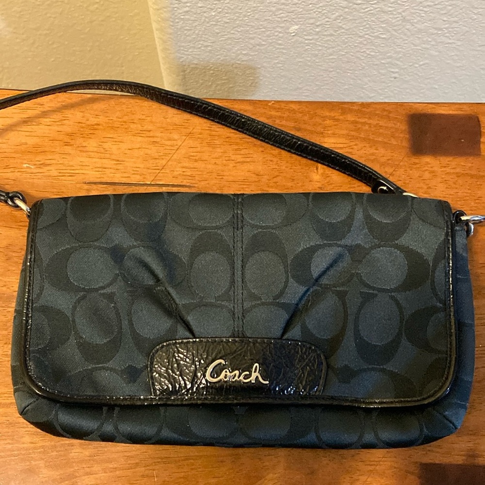 Black Coach Wristlet/Handbag